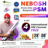 Join NEBOSH PSM Course  get 4 Intl HSE Courses  Free 